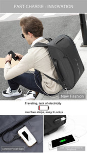 VENIWAY Multifunction USB Charge 15 inch Waterproof Laptop Backpacks Male Mochila For XD City Antitheif Travel Design Backpack