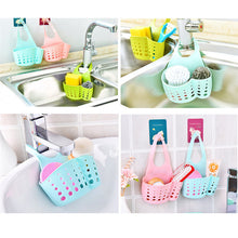 Load image into Gallery viewer, Sink Shelf Soap Sponge Drain Rack Bathroom Holder Kitchen Storage Suction Cup Kitchen Organizer Sink kitchen Accessories
