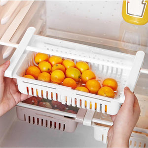 Adjustable Kitchen Refrigerator Storage Rack Fridge Freezer Shelf Holder Pull-out Drawer cozinha cuisine Refrigerator Container