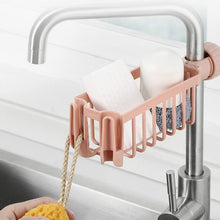 Load image into Gallery viewer, Adjustable Snap Sink Soap Sponge Holder Storage Drain Rack Kitchen Hanging Drain Rack Holder Shelf Bathroom Towel Organizer
