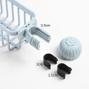 Adjustable Snap Sink Soap Sponge Holder Storage Drain Rack Kitchen Hanging Drain Rack Holder Shelf Bathroom Towel Organizer