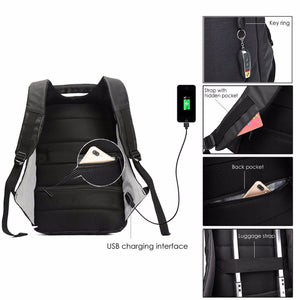 VENIWAY Multifunction USB Charge 15 inch Waterproof Laptop Backpacks Male Mochila For XD City Antitheif Travel Design Backpack