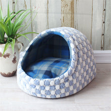 Load image into Gallery viewer, Pet Dog House Nest With Mat Foldable Dog Basket Cat Bed For Small Medium Dogs Travel Puppy Kennels For Cats Chihuahua Cushion
