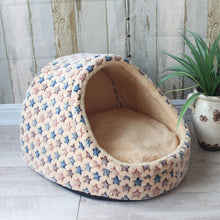 Load image into Gallery viewer, Pet Dog House Nest With Mat Foldable Dog Basket Cat Bed For Small Medium Dogs Travel Puppy Kennels For Cats Chihuahua Cushion
