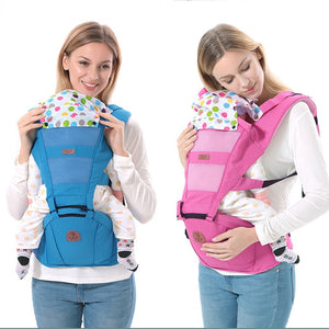 Ergonomic Baby Carrier Backpack Multifunctional 3 In 1 Hipseat Baby Sling Wrap Breathable Hooded Kangaroo For 1-36M