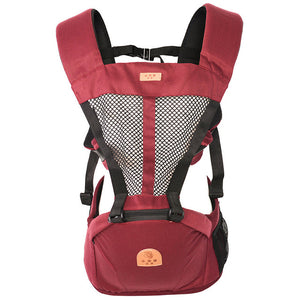 Ergonomic Baby Carrier Backpack Multifunctional 3 In 1 Hipseat Baby Sling Wrap Breathable Hooded Kangaroo For 1-36M